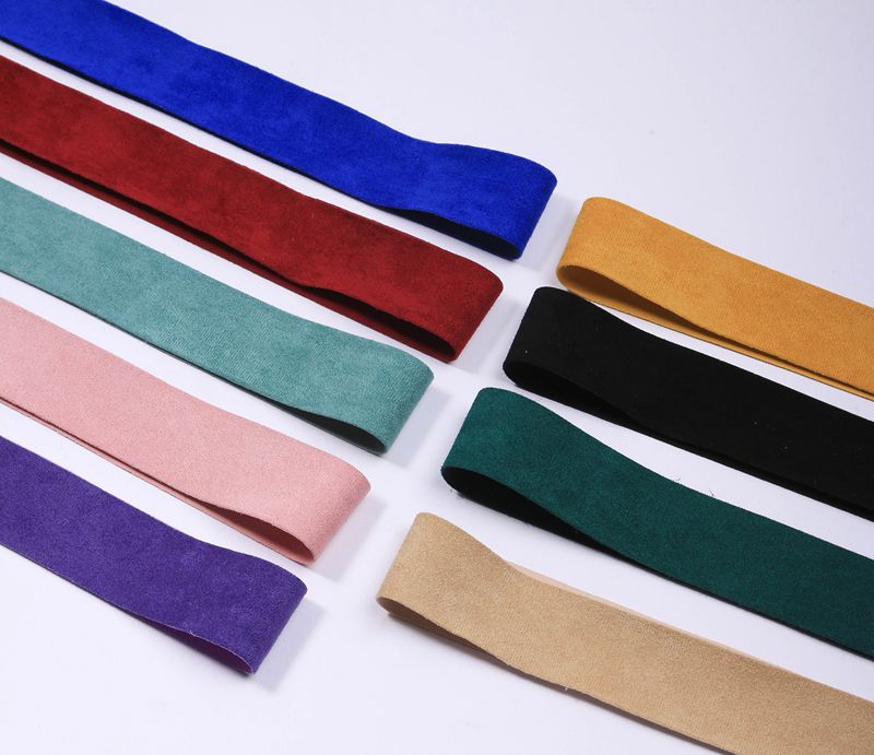 Single-sided solid-color Chenille webbed DIY bow hair accessory, pet chest lead, floral shoes, floral top hat, deerskin strap pic 4