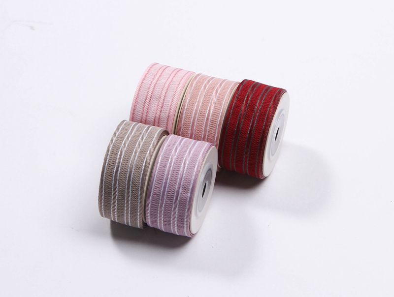 Korean version striped bright silk ribbon DIY handmade bow hair accessory, flower gift packaging ribbon, top hat shoelaces pic 4