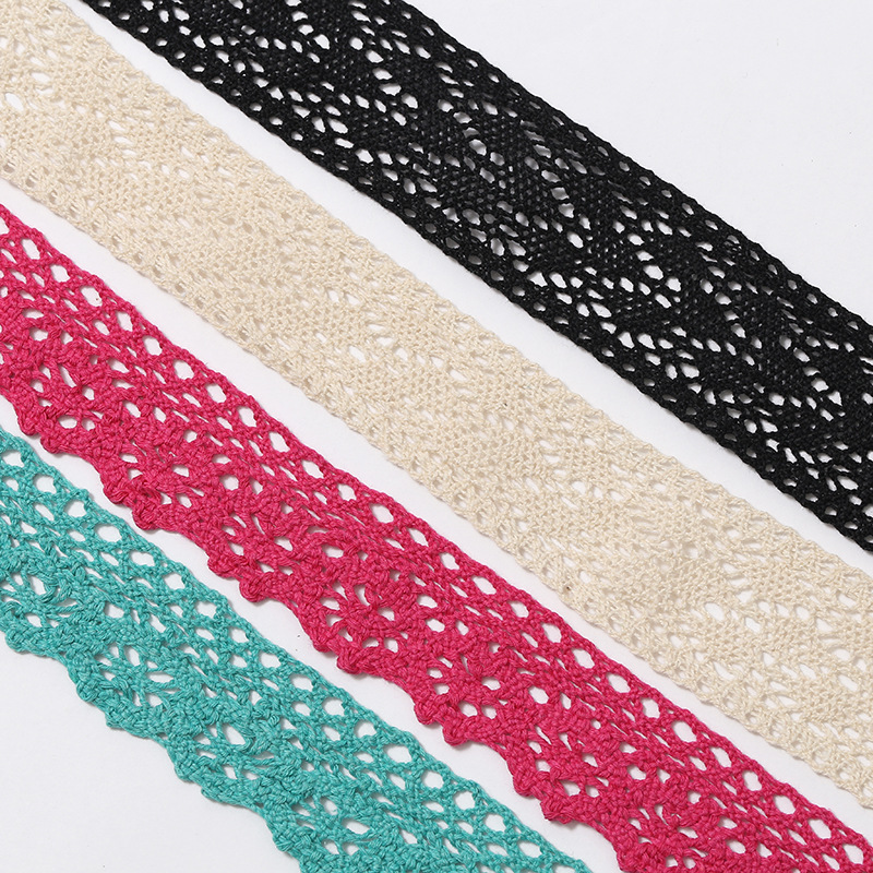 Factory direct supply of new woven sofas, curtains, tablecloths, hollowed-out lace, clothing and hat accessories, cotton thread accessories wholesale pic 3