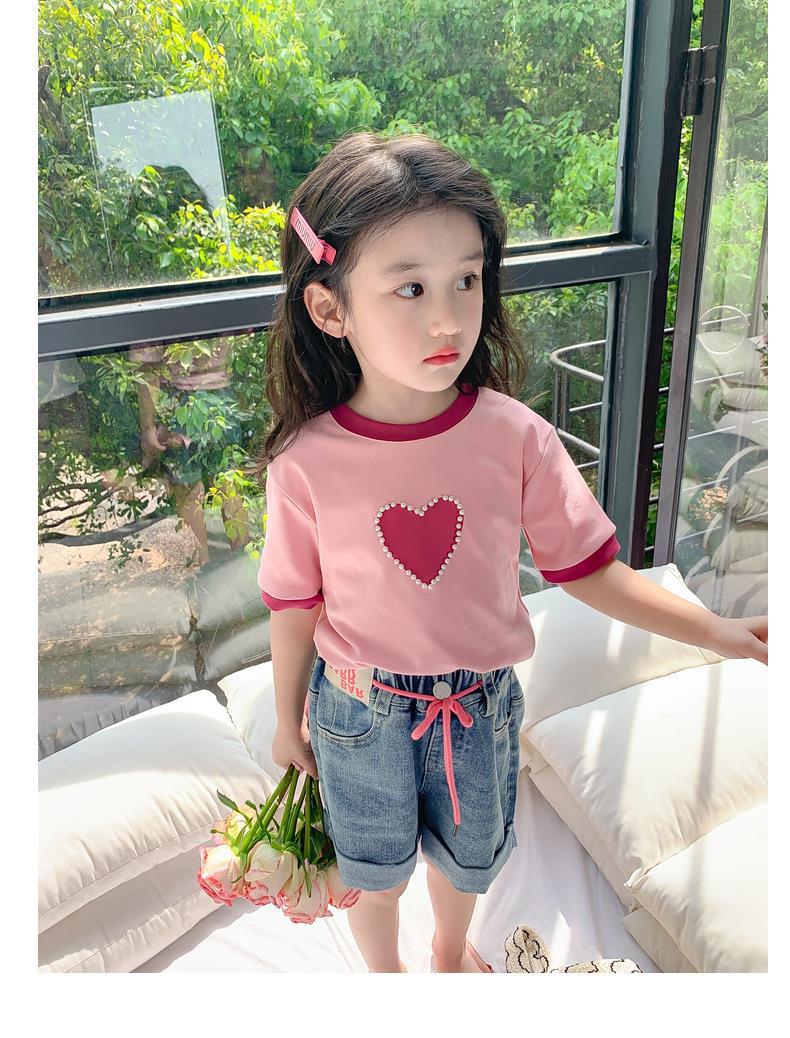 女童夏装t恤2024新款韩版洋气儿童短袖小女孩夏季半袖体恤上衣潮详情23