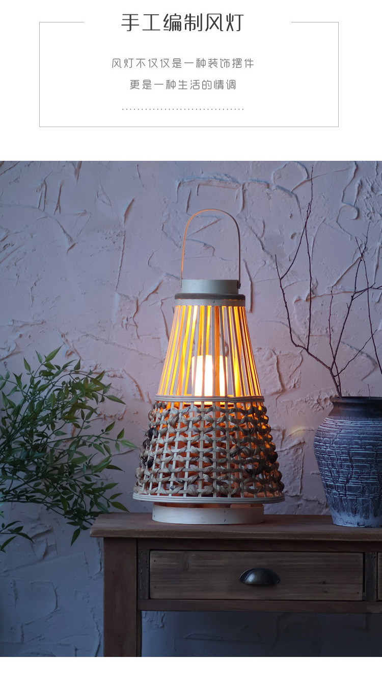 Large quantity discounts are available. Wooden wind lanterns, new Chinese-style candles, candlesticks, high-end lanterns, wabi-sabi style model room pic 2