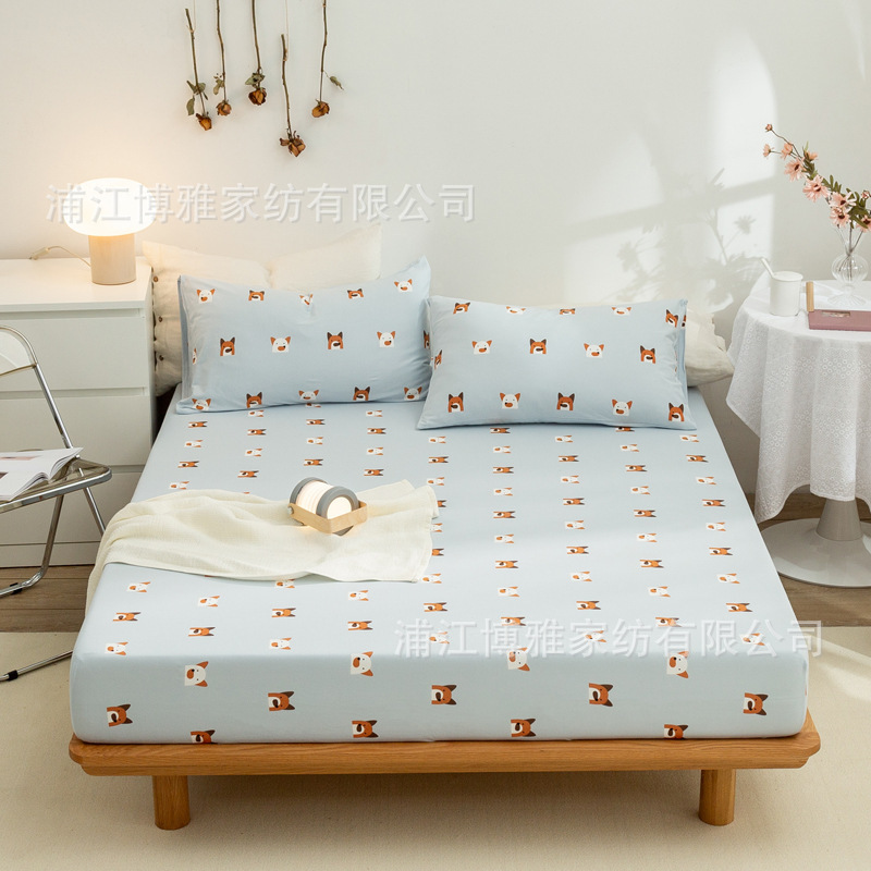 The manufacturer supplies wholesale summer bed sheets, bed covers, single pieces, mattress protection covers, three-piece sets, and washable covers pic 3