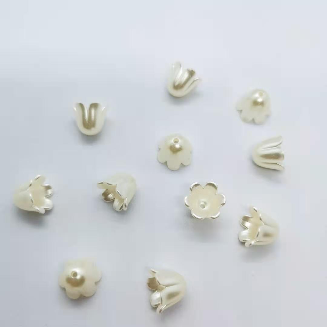 diy pearl flower plastic Korean-style three-dimensional petal hair accessory, hand accessory, corsage, wedding bride accessory, ins pic 6