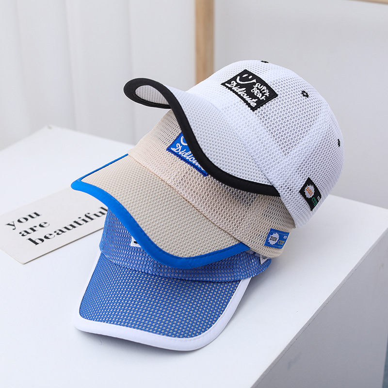 儿童帽子夏季薄款男童防晒宝宝遮阳鸭舌帽男孩夏天太阳帽网眼凉帽详情4