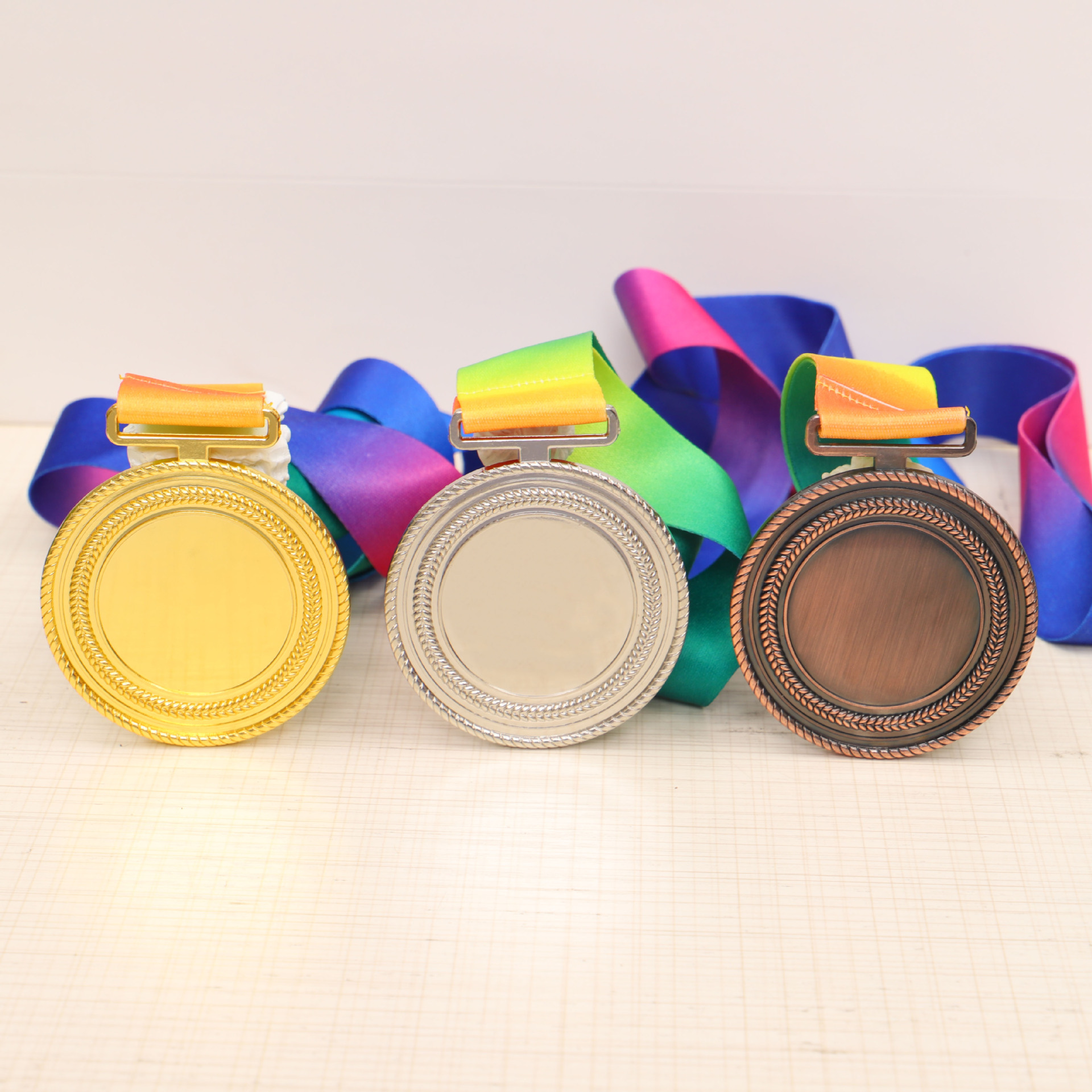 Ready-made universal metal MEDALS, marathon race wheat ear MEDALS, customized school sports meeting competition, kindergarten pic 18