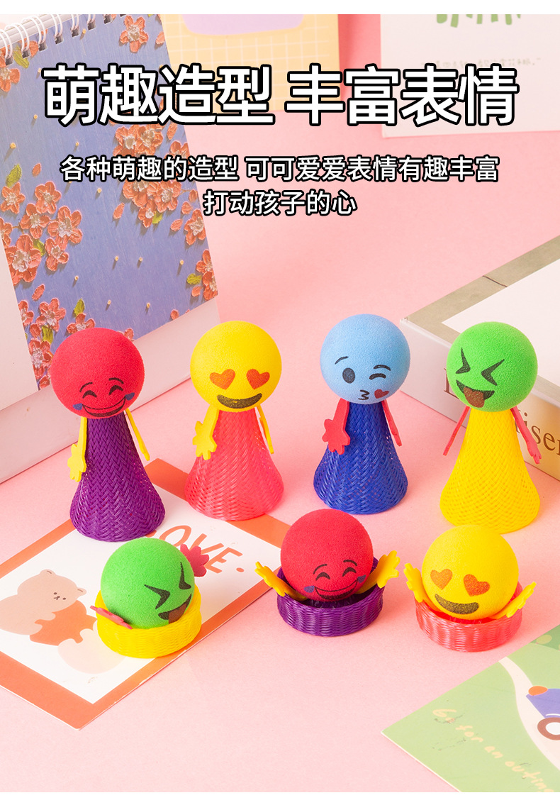 Cross-border luminous toys, bouncing elves, spring figures, bouncing little people, jumping people, kindergarten gifts, wholesale of gifts pic 2