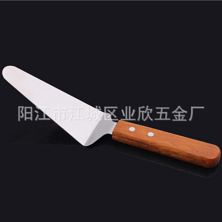 Yangjiang factory has 420 stainless steel mirror-finished triangular spatulas, pizza spatulas, baking tools and cake spatulas in stock pic 21