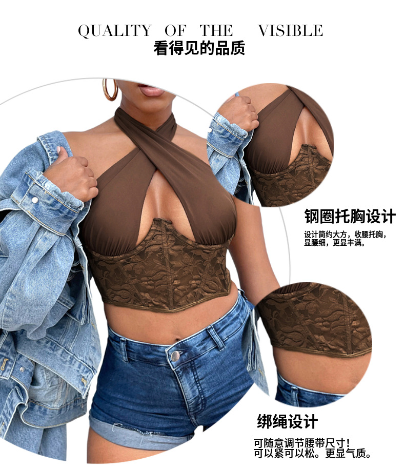 女士腰封外搭外穿黑色背带束腰性感背心装饰潮流朋克风吊带配衣服详情17
