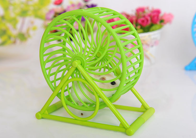 仓鼠用品 仓鼠跑轮塑料 大号滚轮仓鼠转轮支架宠物玩具厂家批发详情9