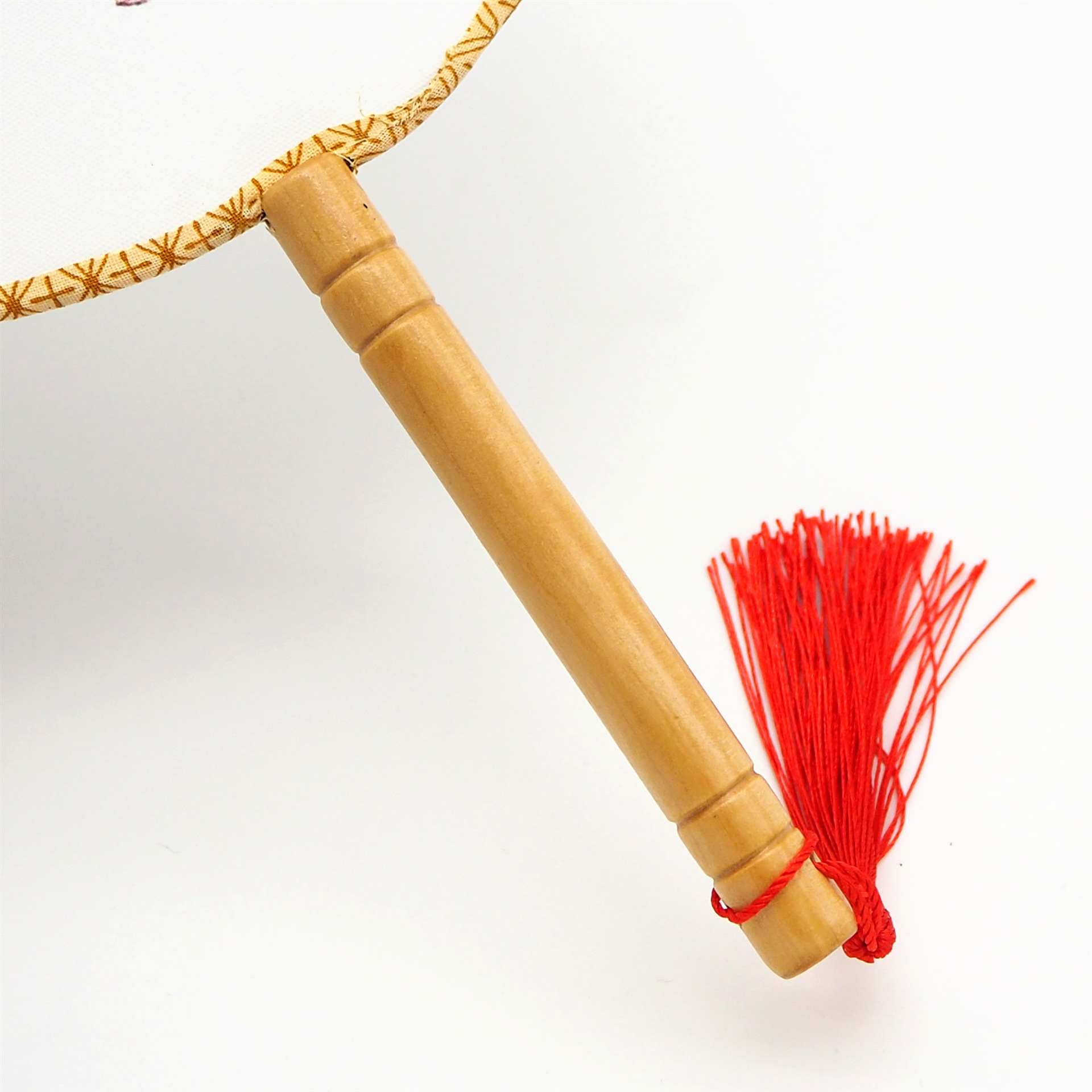 High-quality ancient-style palace fans, round fans, Chinese-style fans, maid fans, wooden-handled cloth fans, Hanfu, and round fans are selling well in scenic spots pic 4