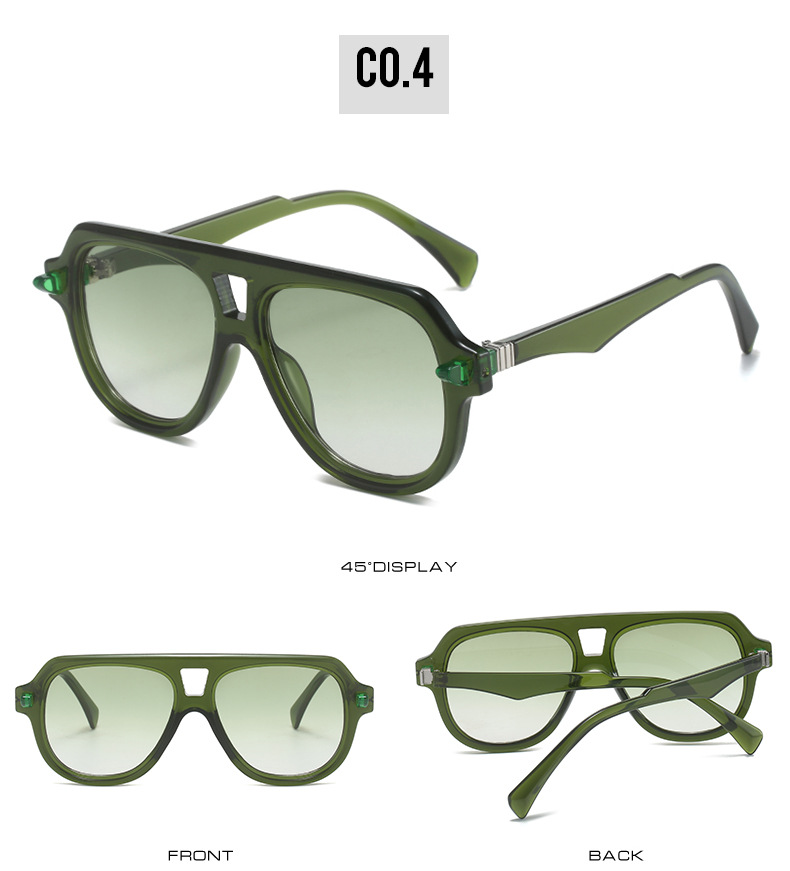 跨境新款大框墨镜欧美时尚男女蛤蟆镜简约复古款派对潮拍太阳眼镜详情10