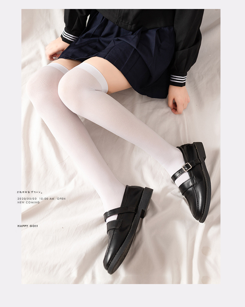 White velvet calf socks for jk, thin summer, slightly pressurized, slimming and beautiful legs, cold socks for women, trendy black on Instagram pic 14