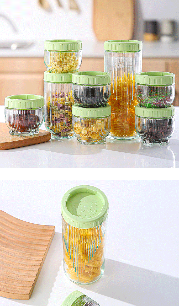Cat paw sealed cans, stackable portable portioning cans, moisture-proof coarse grain storage boxes, dried fruit and nut storage cans pic 14