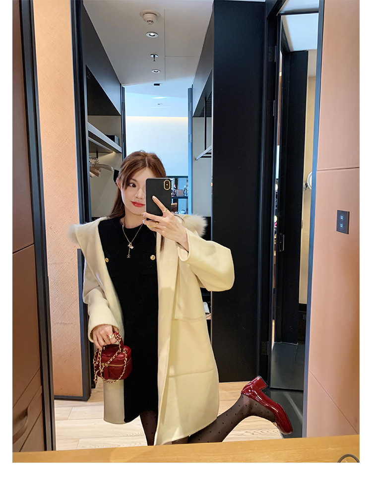 葡萄妈精致山茶花方圆头高跟鞋粗跟增高一脚蹬乐福鞋女鞋2024新款详情41