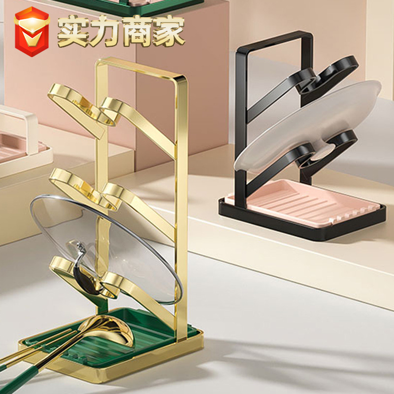 Kitchen non-drilling seasoning rack, knife countertop, multi-functional kitchenware and multi-layer household storage rack pic 9