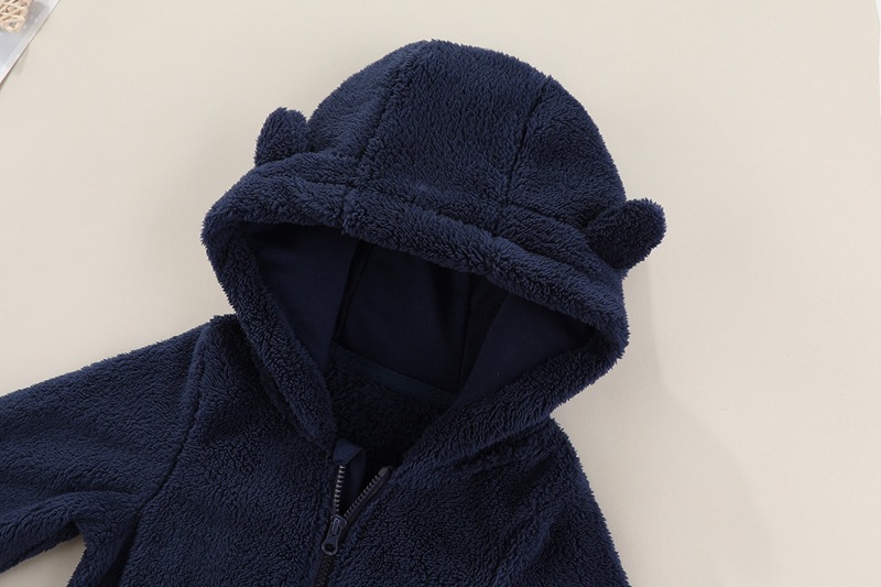 跨境 婴儿连体衣春秋款舒棉绒宝宝爬爬服A类新生儿保暖外出服哈衣详情11