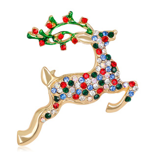 New Christmas collection brooches, fashionable and exquisite diamond-encrusted candy walking stick pins, brooches, and Danbi accessories pic 3