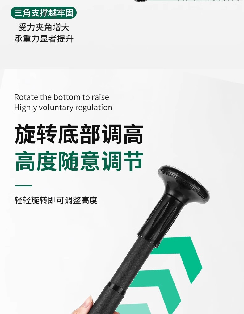 Stainless steel telescopic adjustable support rods, load-bearing support feet, support frames, desk racks, cabinet support columns, fixed pic 5