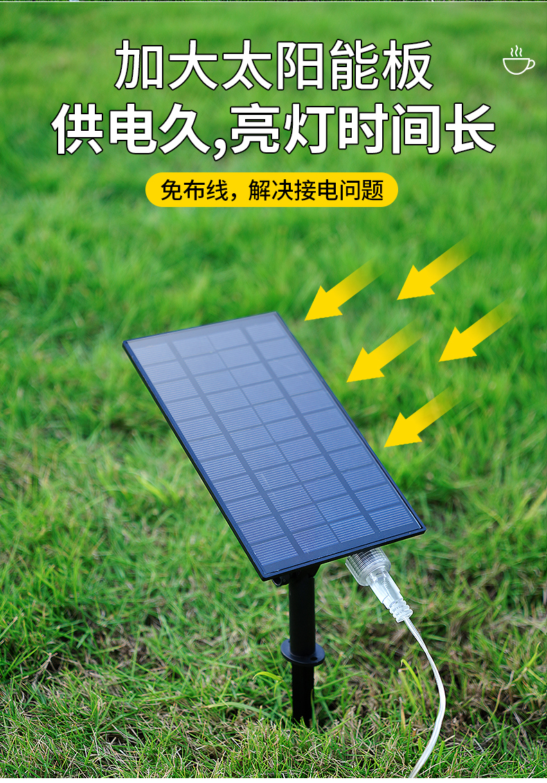 太阳能灯带自粘户外防水庭院阳台氛围室外彩超亮led线条灯串闪灯详情5
