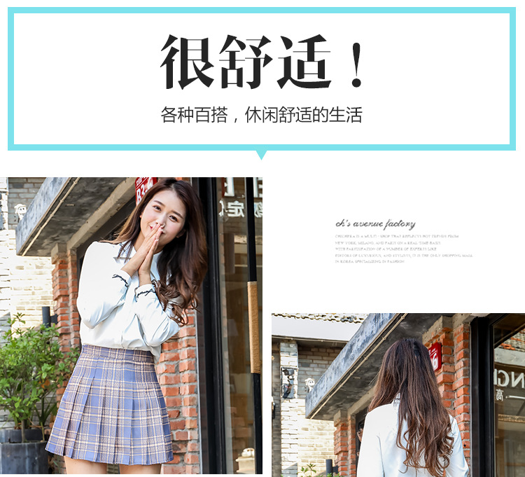 Pleated skirt for women, Spring/Summer jk white 2022 new style Korean high-waisted A-line short skirt, autumn/winter plaid half skirt pic 69