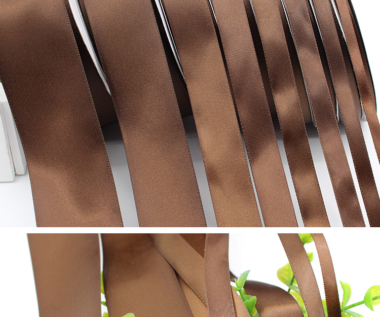 6mm-50mm coffee-colored polyester webbing factory direct sales ribbon ribbons, decorative gifts, cakes, wedding ribbons pic 11