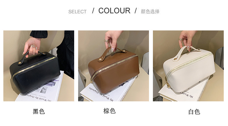 化妆包女大容量高级感新款便携旅行洗漱包学生化妆品收纳袋超火详情4