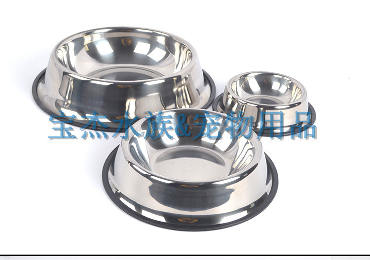 不锈钢狗碗 防滑耐磨烤漆宠物碗 多规格 宠物用品 厂家批发详情17