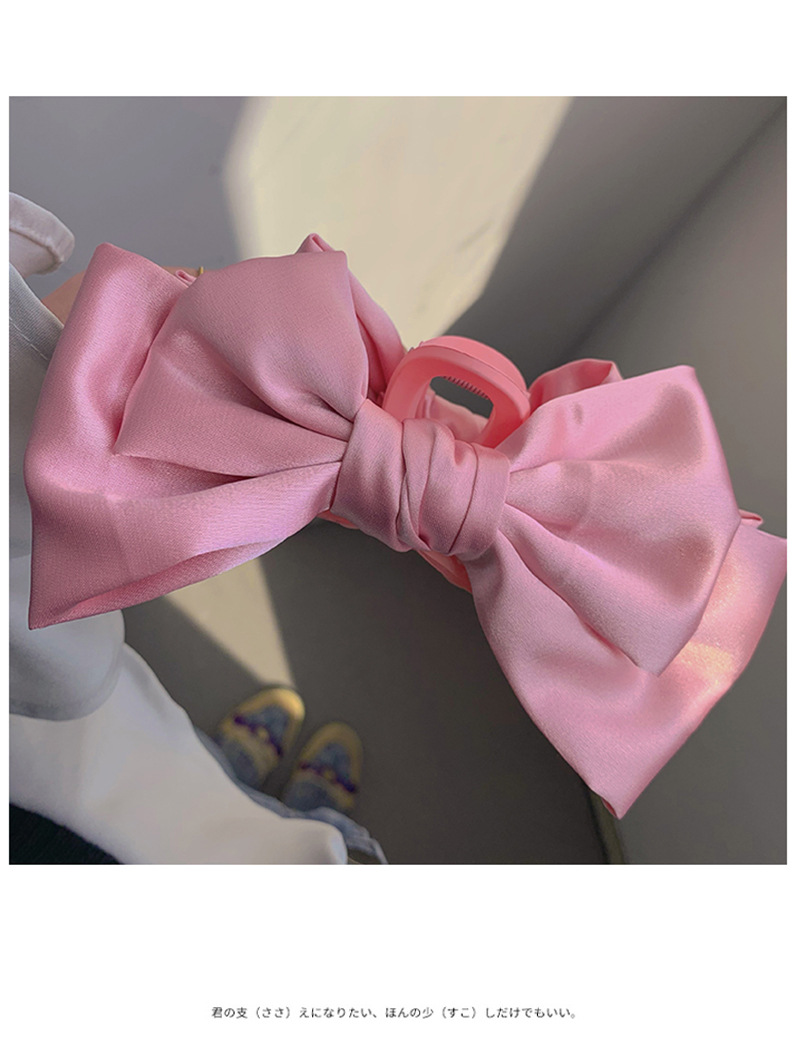 在逃公主头饰黑色双面大蝴蝶结抓夹发饰气质鲨鱼夹子发夹女后脑勺详情21