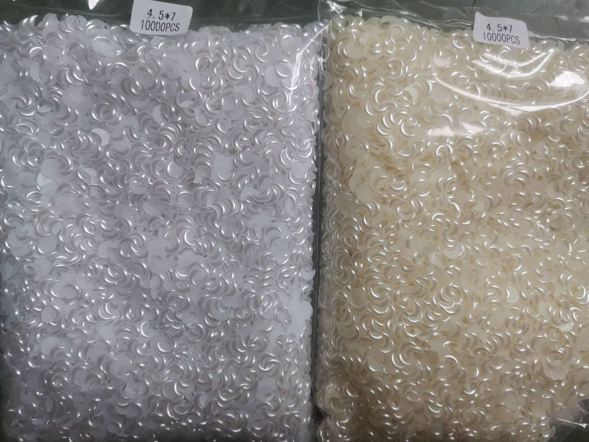 Wholesale of popular nail art accessories: Jelly mini ab color Moon resin flat bottom colorful irregular-shaped diamond nail art diamond pic 6