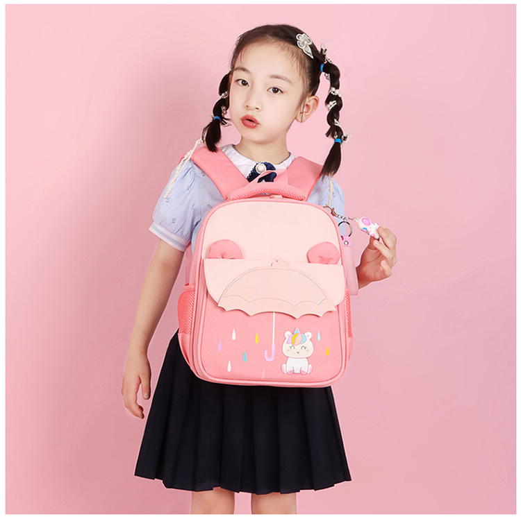 New color-matched cartoon backpack for middle and large classes of primary school students, as well as backpacks for boys and girls in preschool classes pic 13
