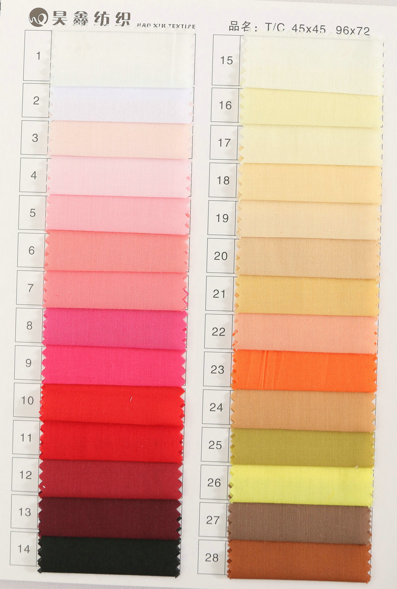 Wholesale TC plain weave polyester-cotton fabric 96*72 woven shirt pocket fabric, fashionable and accurate lining fabric pic 23