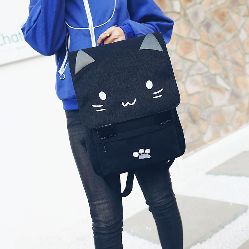 Wholesale Japanese-style cute three-dimensional cat large-capacity schoolbags, cute girls, pink and cute cartoon backpacks, backpacks for girls pic 55