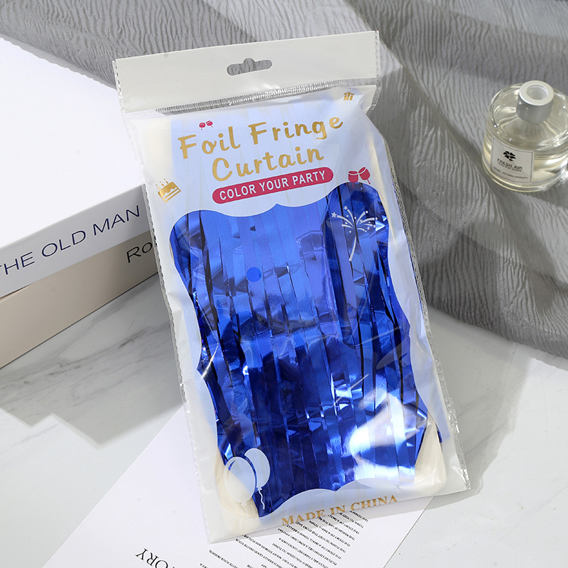 跨境专供1*2M纯色雨丝帘生日装饰派对布置用品舞台墙面装饰道具详情6