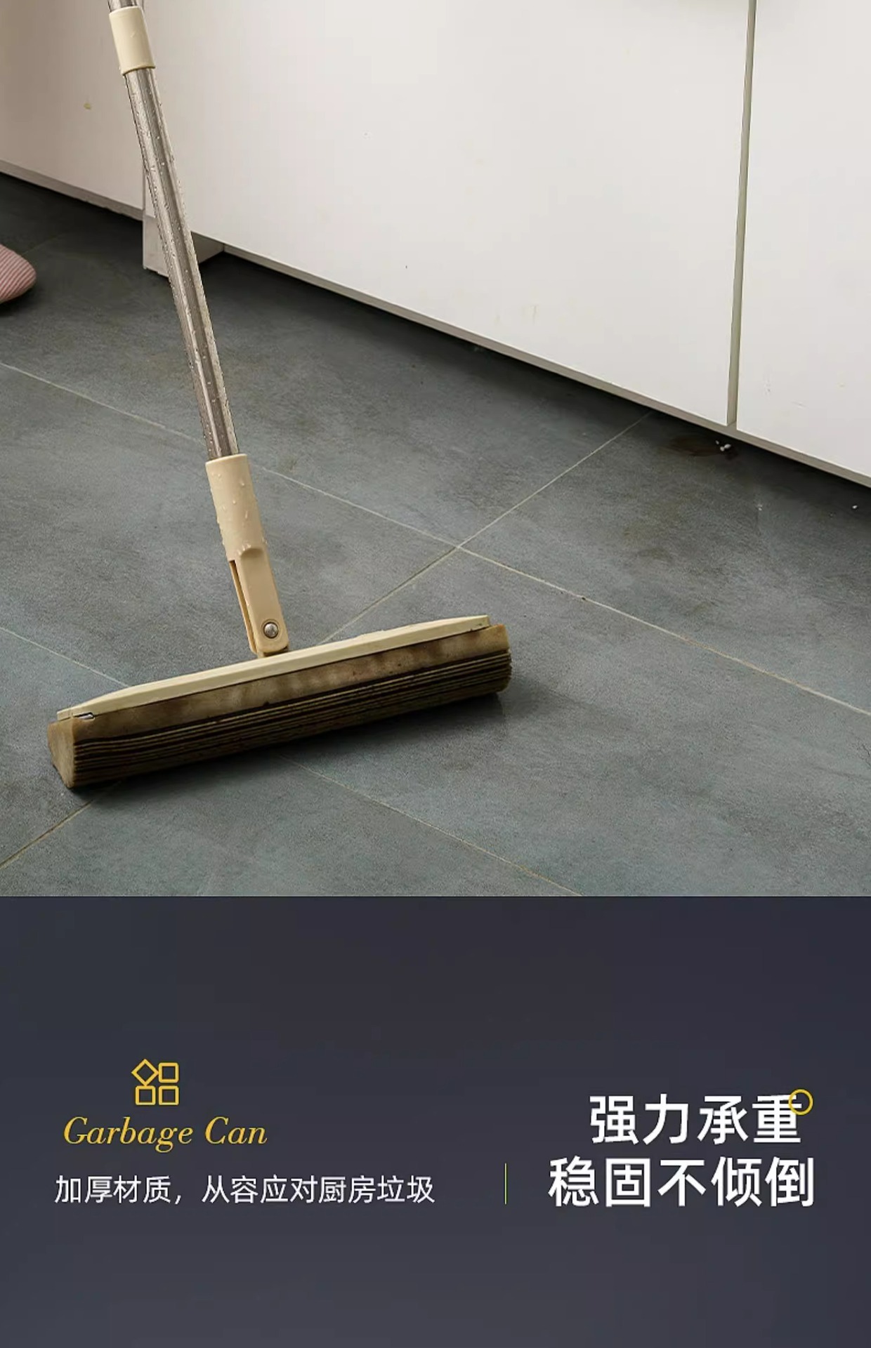 家用壁挂式垃圾桶厨房橱柜门厨余悬挂式收纳桶大号无盖压边垃圾桶详情12