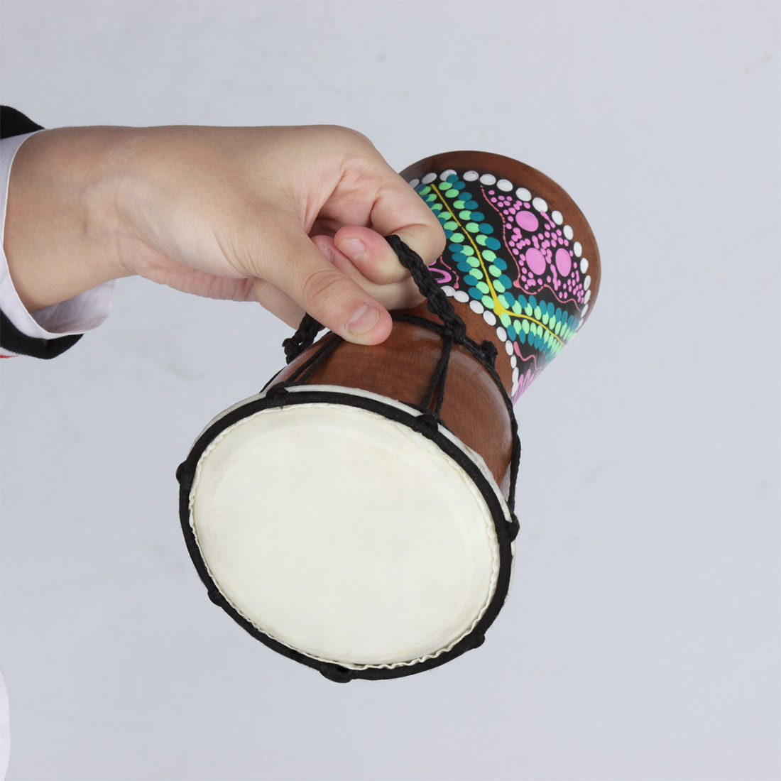 Wholesale handcrafted 4-inch African drums for children, adults, beginners, Lijiang hand drums, percussion instruments, 4-inch African drums, random pic 20