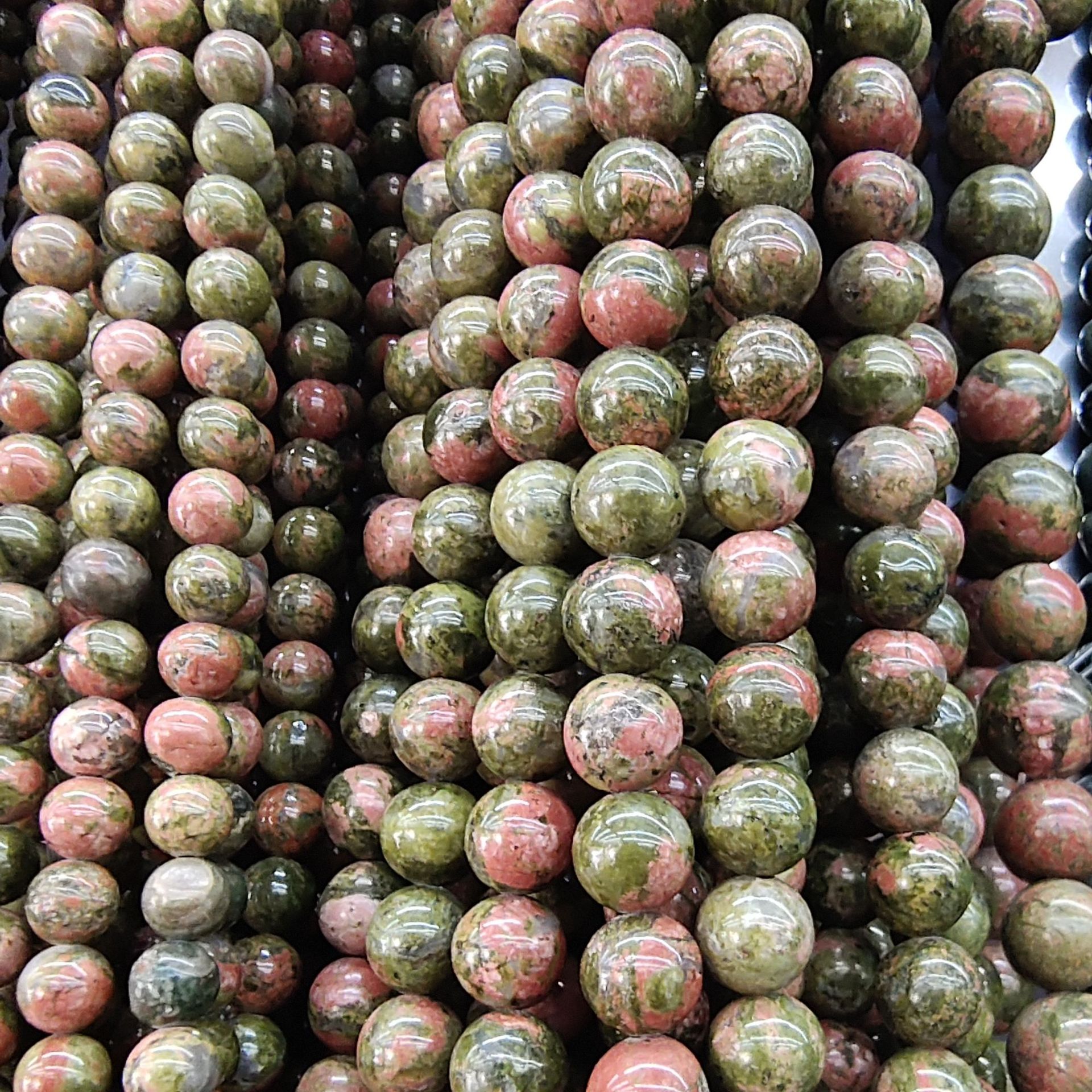天然石圆珠 杂石野石散珠DIY饰品配件手串手工串珠材料半成品现货详情59
