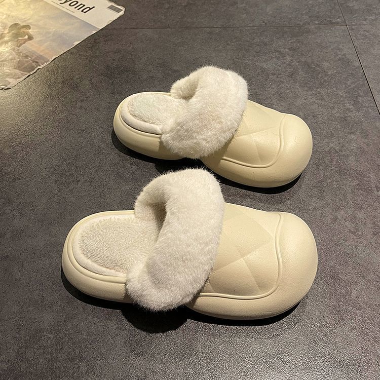 软底包头棉拖鞋女外穿2023年秋季新款踩屎感厚底可爱保暖拖鞋批发详情20