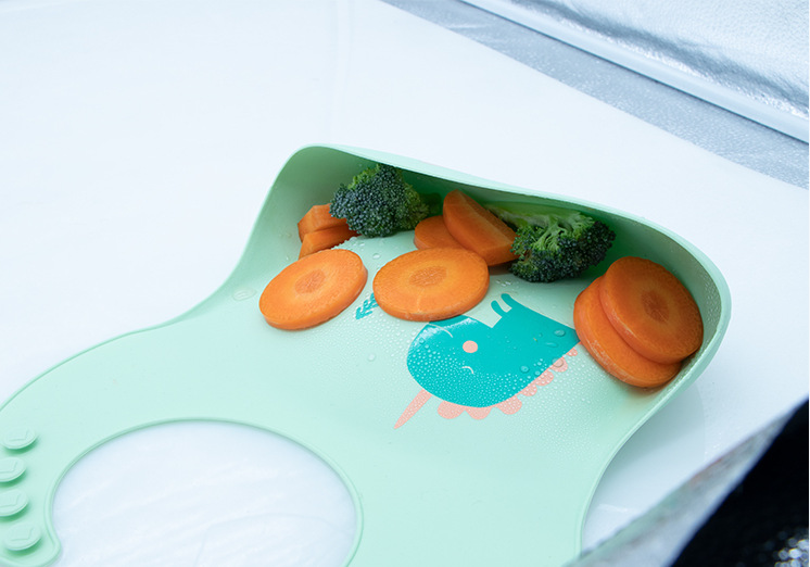 3D New animal cartoon series silicone bibs, baby food bibs, waterproof silicone bibs for babies to eat pic 6