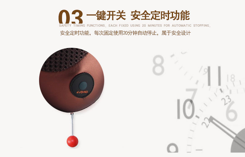 New car massage pillow, electric cervical massager, home infrared heating kneading shoulder and back massage headrest pic 19