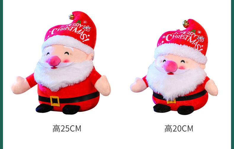 Cross-border Christmas ornaments, plush toys, bells, Santa Claus dolls wholesale, holiday gifts, Christmas decorations pic 8