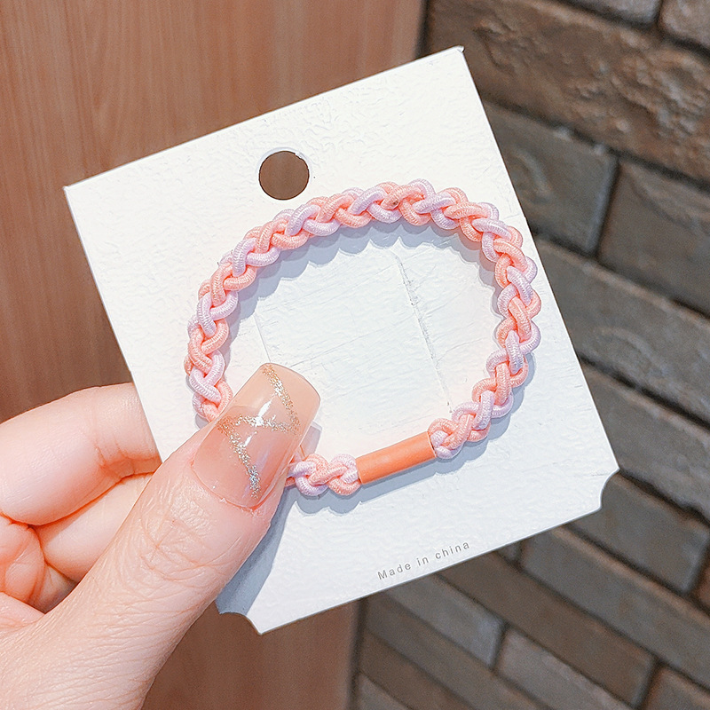 Simple and fresh cartoon hair tie, cute ponytail hair tie for girls, high elasticity and durable leather band hair band pic 14