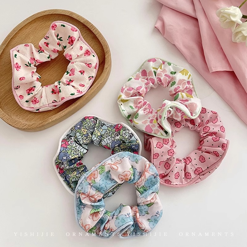 韩系大肠圈毛线发圈ins复古简约百搭布艺发绳肥肠头绳女发饰批发详情20