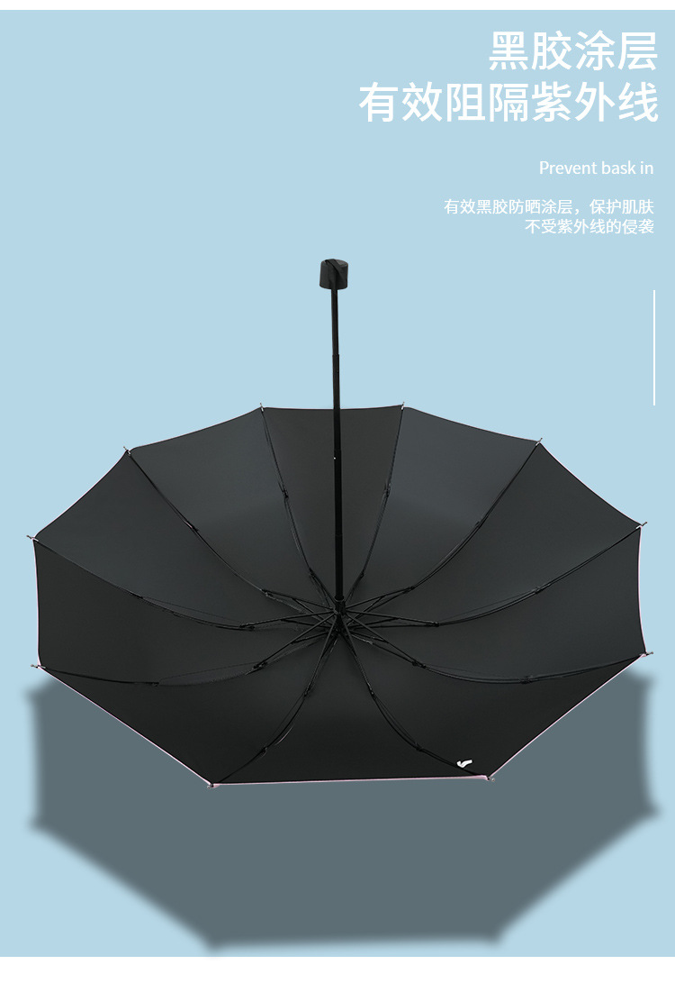 雨伞大量批发大号拆叠晴雨防晒伞女用遮阳伞大号可爱太阳伞广告伞详情7