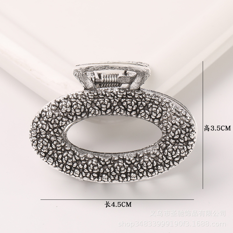 Cross-border korean version alloy plating hairpin tarjeta de pelo simple influencer mujer pelo agarrar moda versátil chao-chan liu clip pic 13
