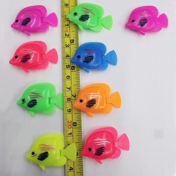 Wholesale of 10 floating plastic fish for fish tank decoration, including octopuses, plastic jellyfish and simulated small artificial fish pic 34