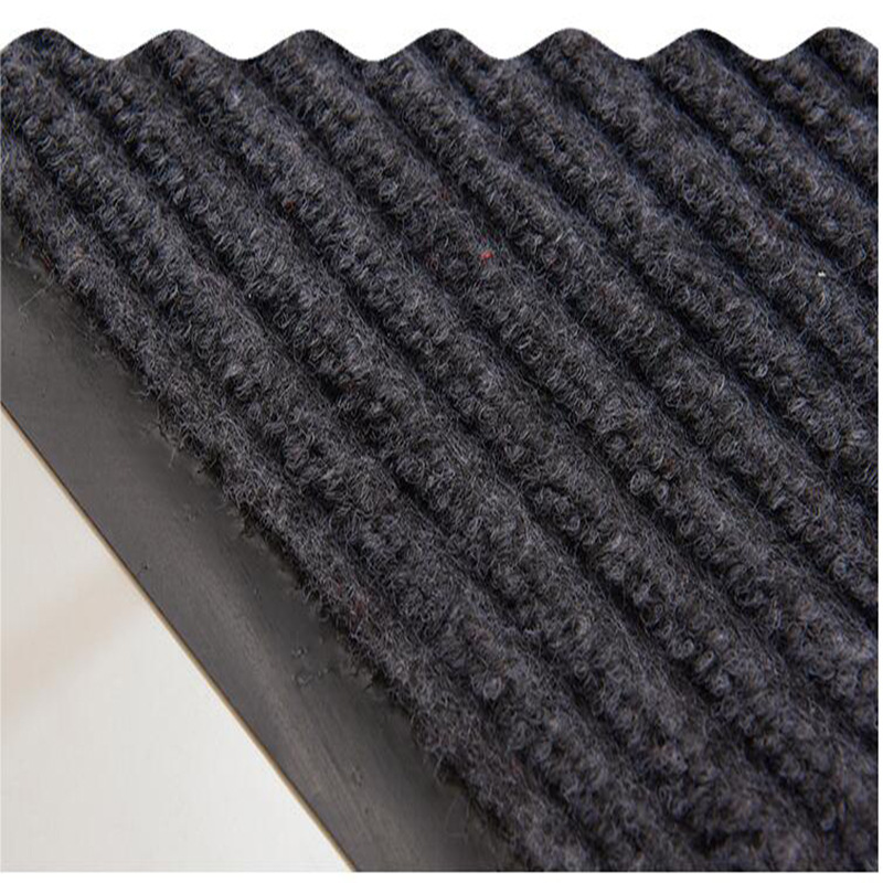 Yiwu Jietai PVC anti-slip floor mat, custom-made carpet, hotel corridor carpet, entrance hall double-striped foot mat wholesale pic 13
