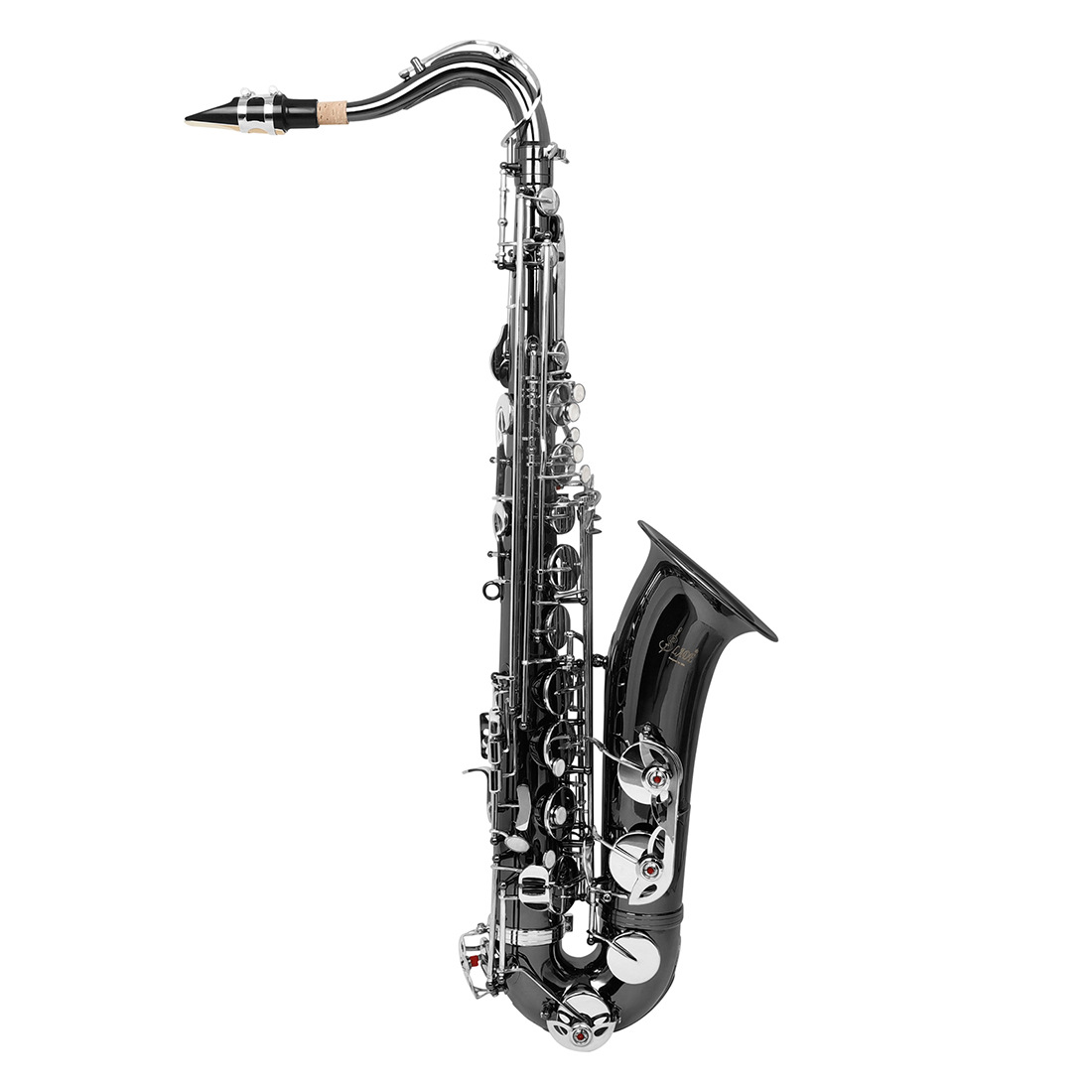 LADE镀黑镍次中音萨克斯降B调黄铜萨克斯管初学演奏西洋管乐器SAX详情6