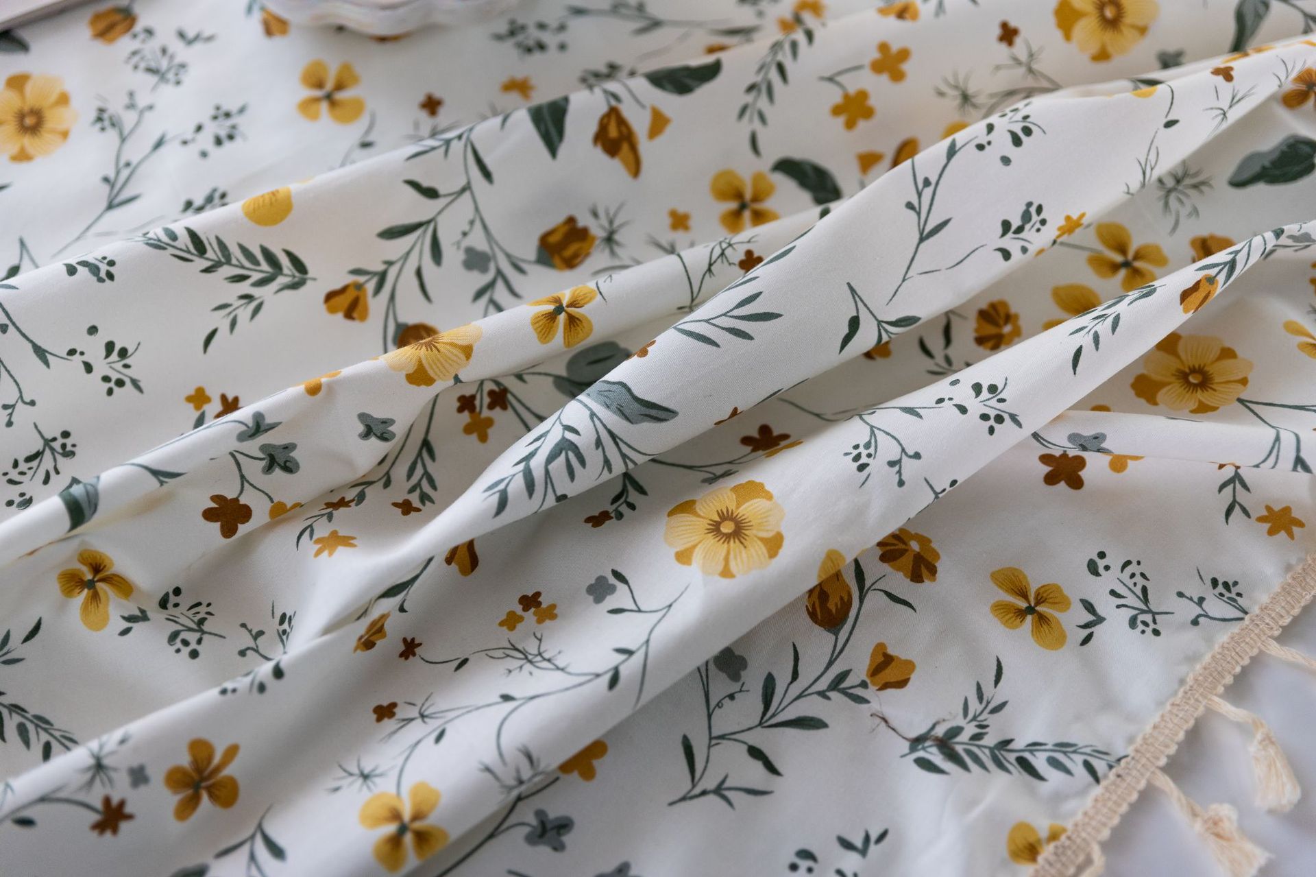 Pure cotton cross-border artistic Nordic Japanese tassel tablecloth, Japanese printed cover cloth, Korean floral rectangular tablecloth pic 21