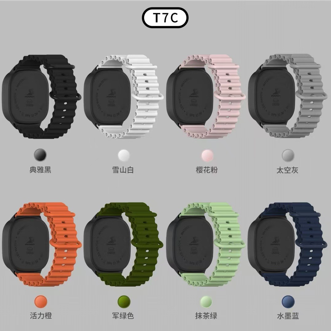 新款LED手表T7C男女星期简约时尚初中情侣小学生运动 LED电子手表详情17