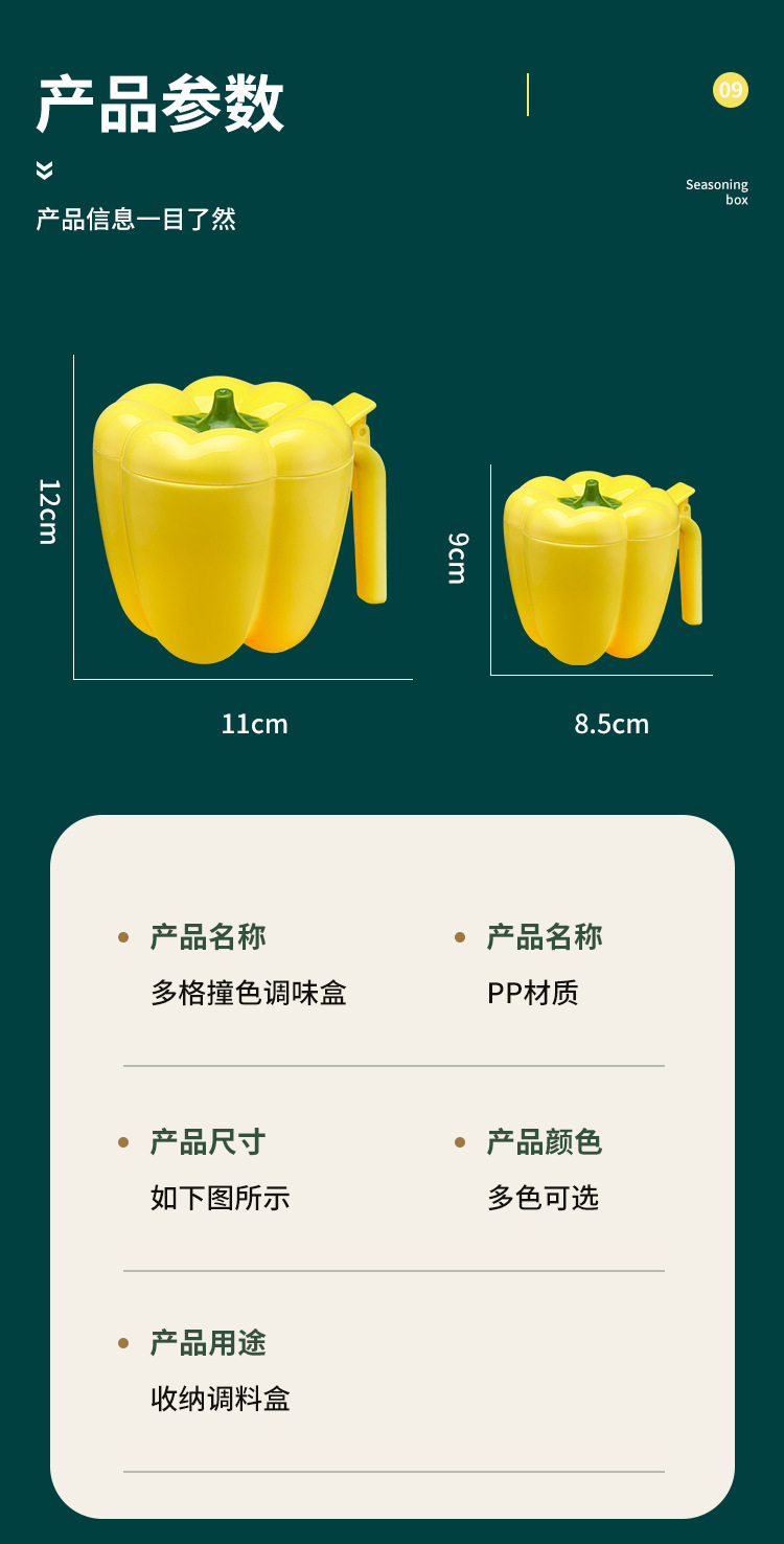 调料盒四格一详情2